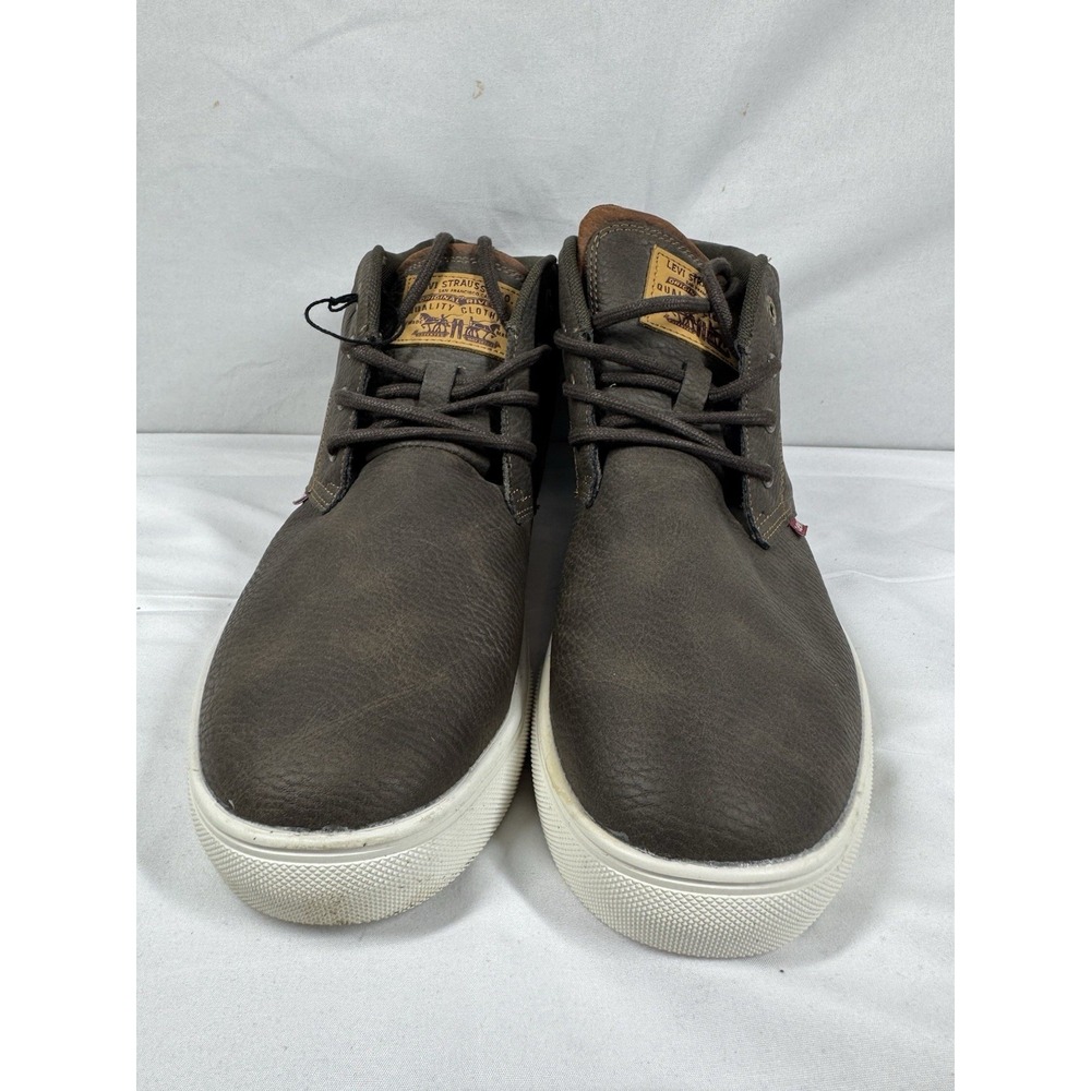 Levi's mens Comfort Mid Chukka Brown Synthetic Leather boots size 11 NEW